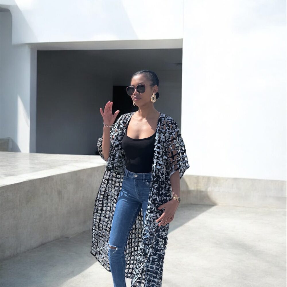 02 Kimono En Maille Fait Main