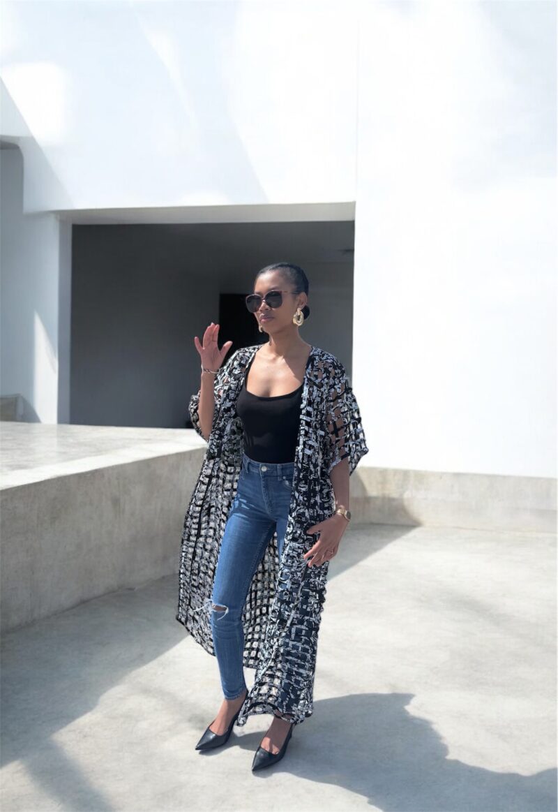 Kimono En Maille Fait Main