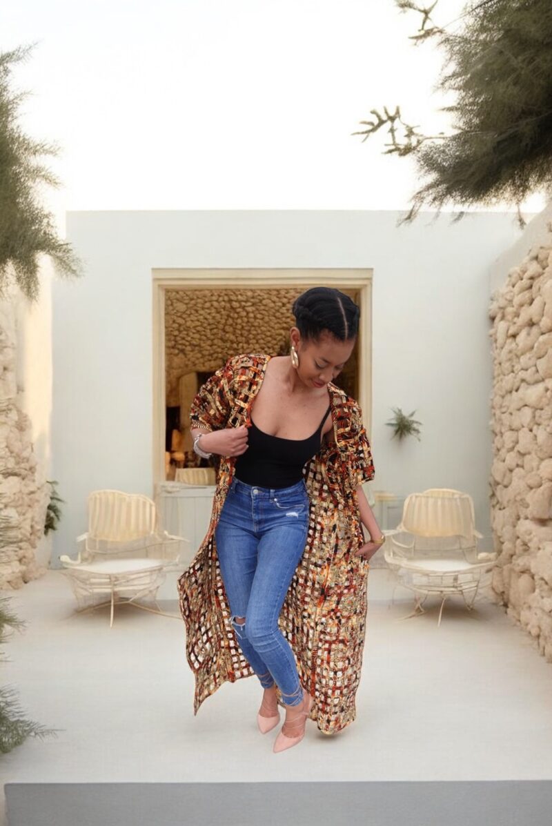 Kimono En Maille Fait Main