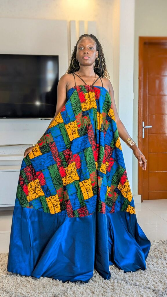 Robe Maxi Multicolore à Bretelles – Confort & Élégance au Rendez-vous