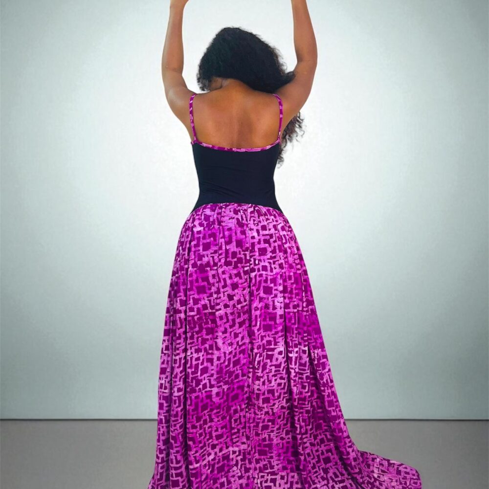 Robe Longue Ovale  Adire