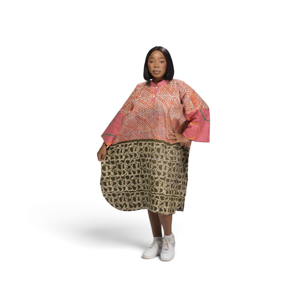Robe Midi Bicolore