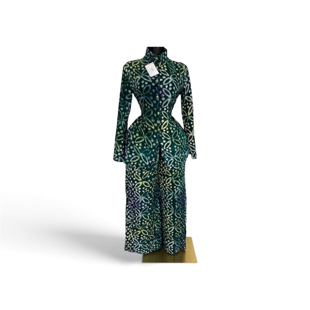 Ensemble Chemise Smockée & Pantalon Adiré Premium — Nanfii
