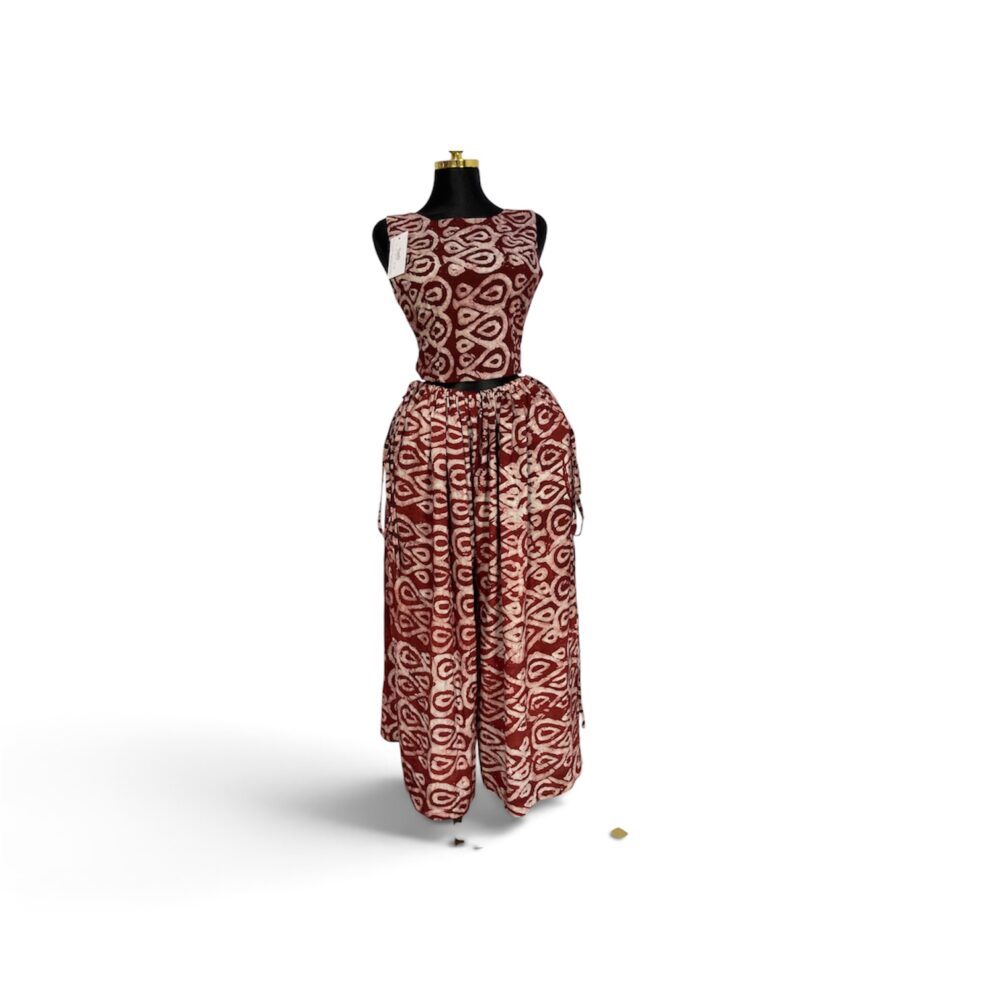 Ensemble Crop Top & Pantalon Ample Adiré — Nanfii