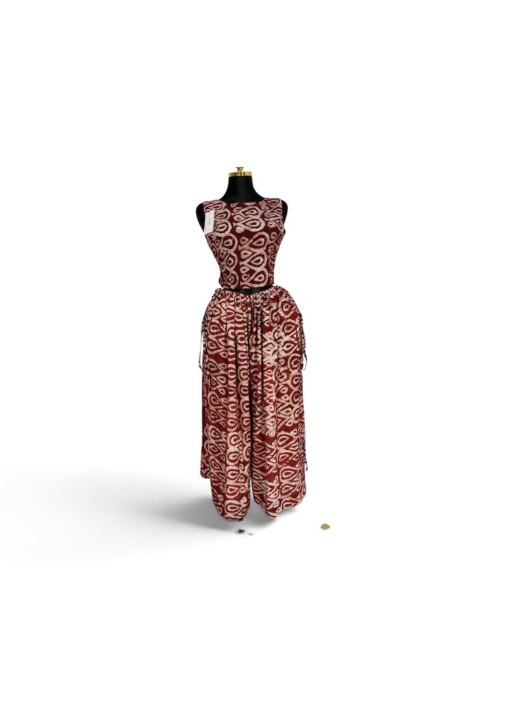 Ensemble Crop Top & Pantalon Ample Adiré — Nanfii